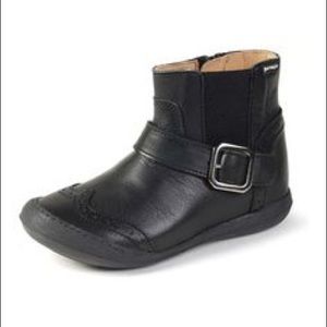 Garvalin Wing tip Booties 4T, leather EUC